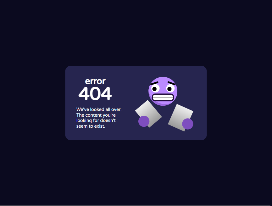 紫色错误404动画插图