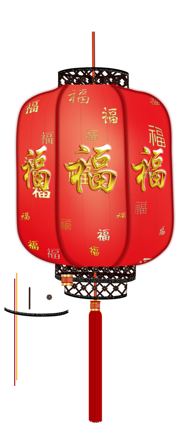 中国中秋节灯饰PNG透明图片素材下载