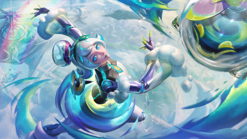 魔灵奥莉安娜LOL英雄联盟8K超高清壁纸 7680x4320下载
