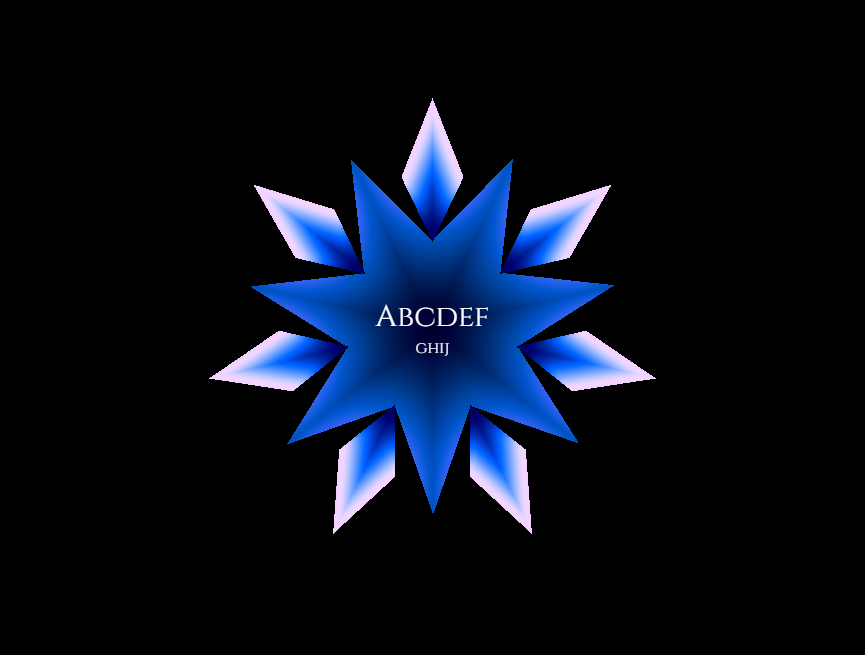 蓝色花型icon图标logo设计