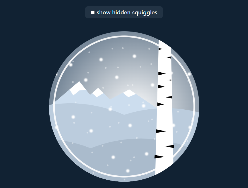 独特冬天图标下雪动画制作设计