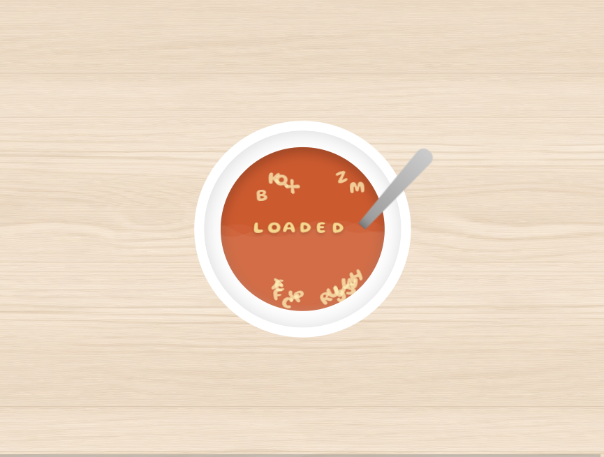 可爱字母load动画飘屏代码gif下载
