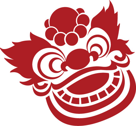 扁平风格狮子头高清PNG透明图片，元旦春节元宵节日元素设计素材下载