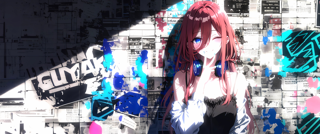 中野三玖4K动漫壁纸，带鱼屏3440x1440高清下载