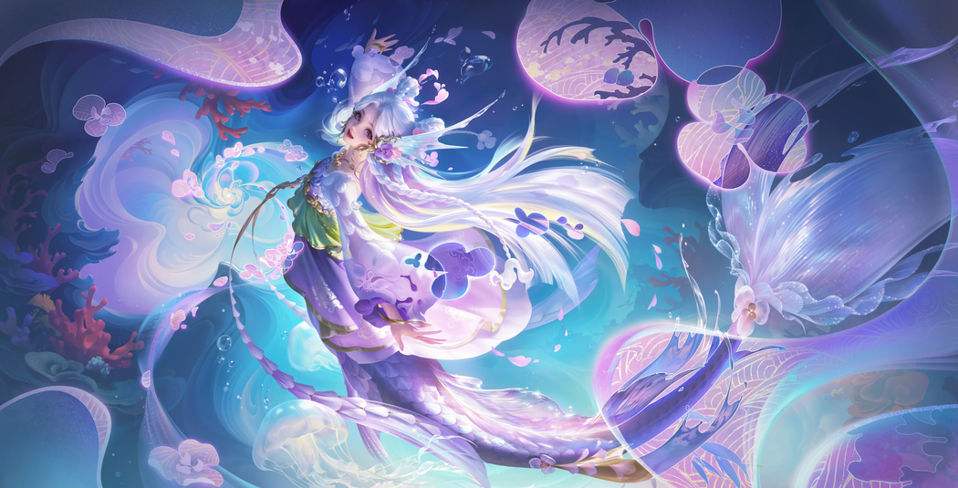 王者荣耀·朵莉亚幻珠鲛人4K超清壁纸下载（4713x2400）