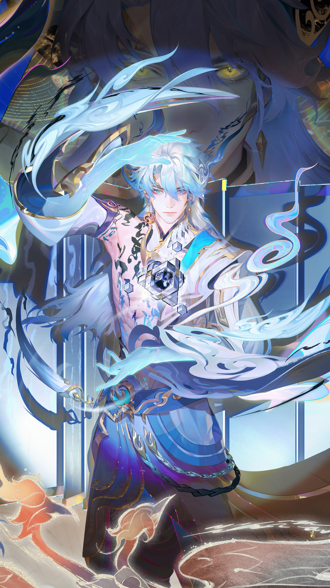 诸葛亮·天机白泽 | 王者荣耀4K竖屏手机壁纸，高清2160x3840图片下载