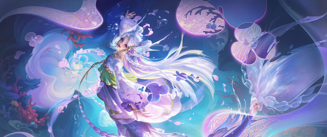 王者荣耀·朵莉亚幻珠鲛人4K带鱼屏壁纸高清下载
