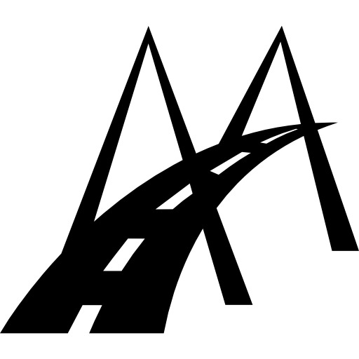 现代桥梁道路标志图标PNG透明免扣素材高清下载