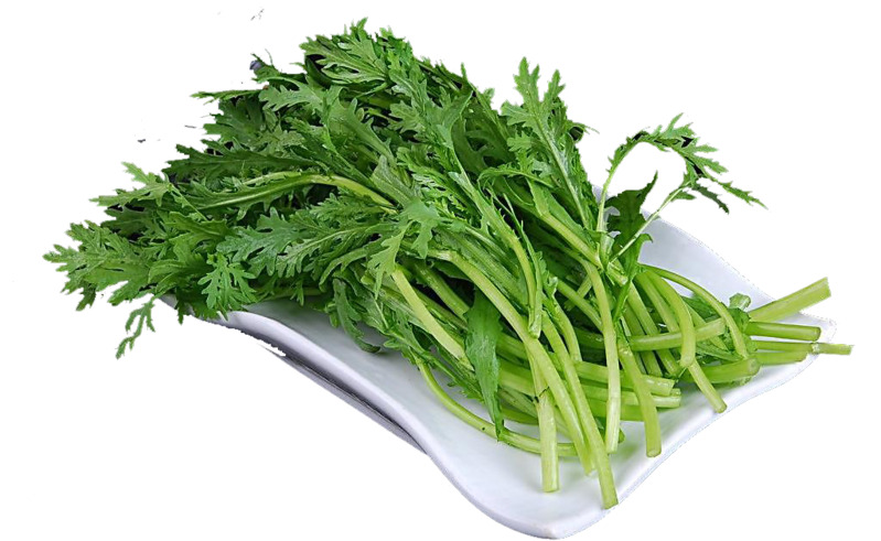 茼蒿蔬菜PNG透明图，装饰生活元素设计素材下载