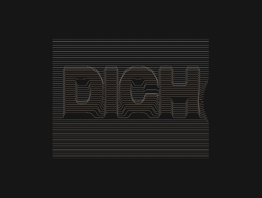 扭曲线条文字logo文字设计素材