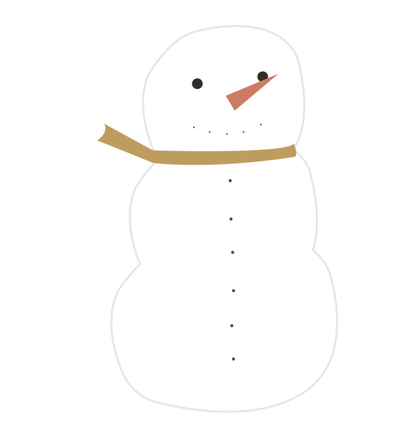 圣诞雪人AI插画高清PNG透明图片，节日元素设计素材免费下载