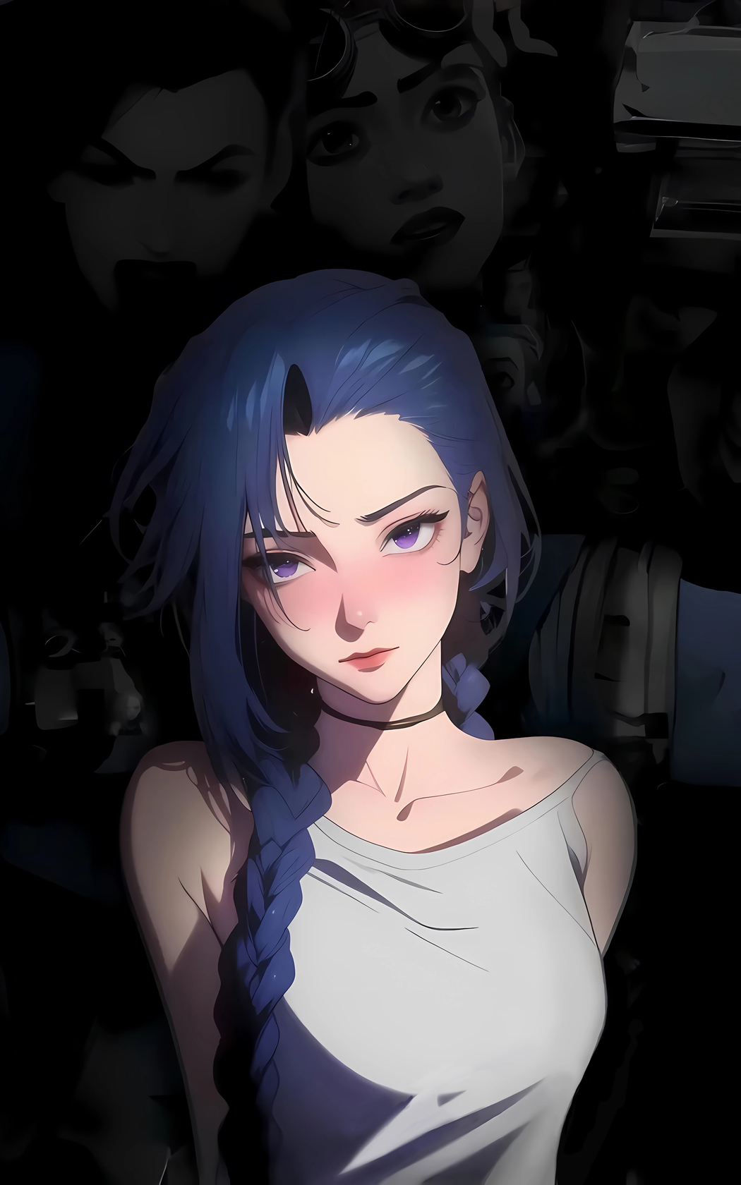 暗色系美女金克丝4K竖屏手机壁纸 高清2400x3840 下载