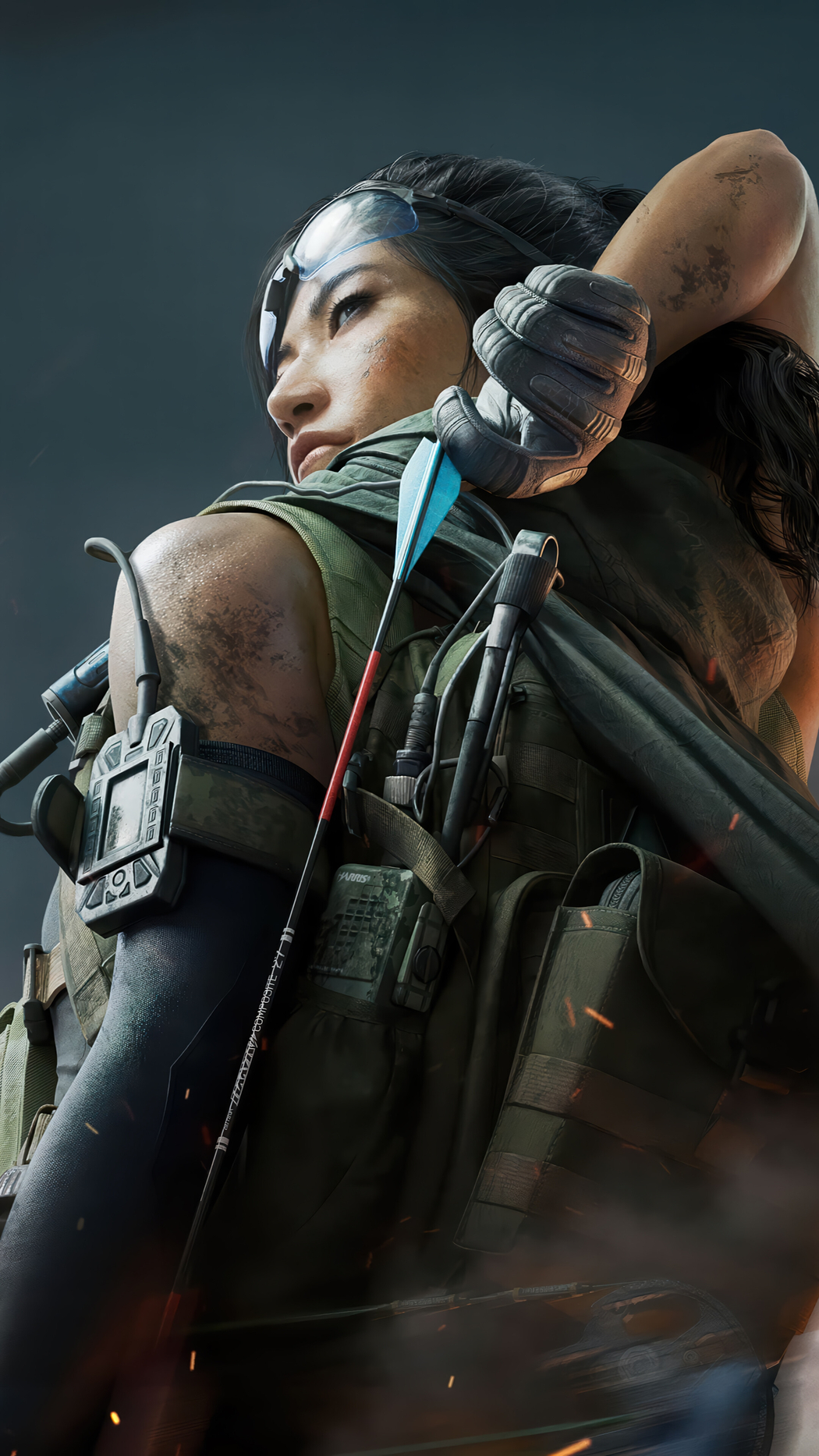 三角洲行动美女弓箭手4K竖屏手机壁纸高清下载 2160x3840