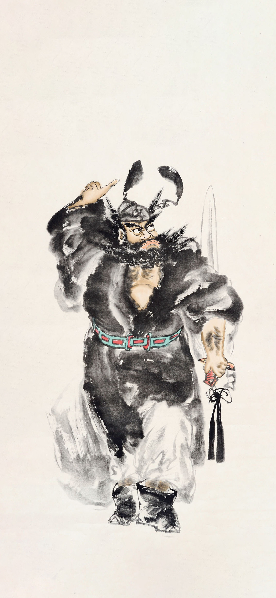 钟馗水墨画4K竖屏手机壁纸高清下载 2142x4640