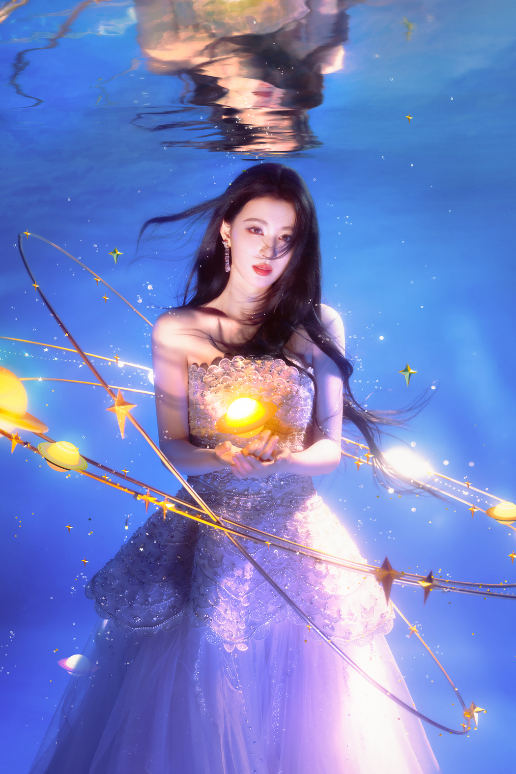 王楚然星河梦幻4K竖屏美女壁纸，高清2560x3840手机图片下载