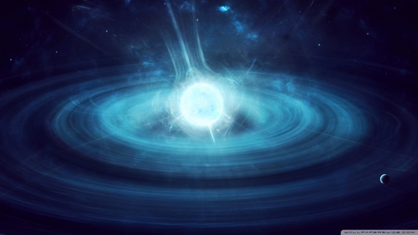 梦幻脉冲星与星空地球科技风高清透明PNG背景抽象设计素材下载