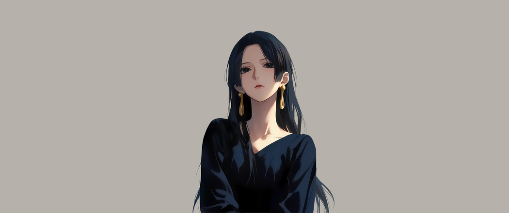 海贼王女帝简约风 4K高清3440x1440带鱼屏动漫壁纸下载