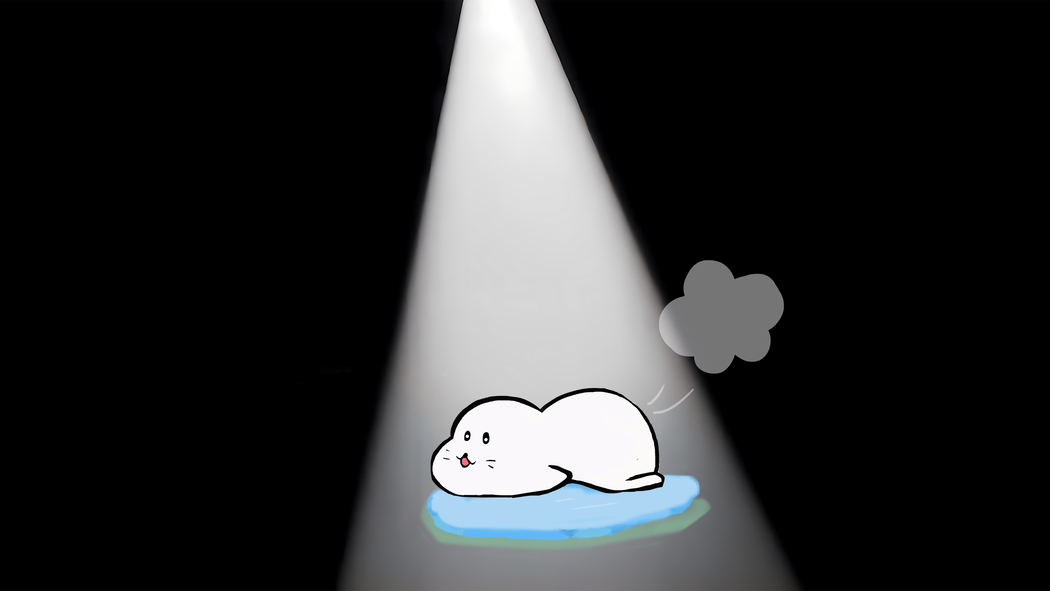 小懒豹光影主题，4K高清黑色背景灯光动漫壁纸3840x2160下载