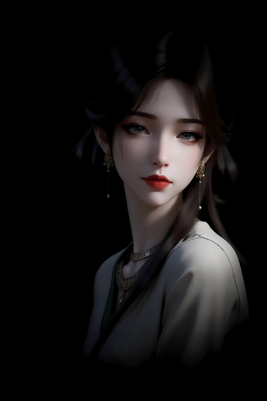 《凡人修仙传》梅凝角色 4K竖屏高清黑色背景手机壁纸2560x3840下载