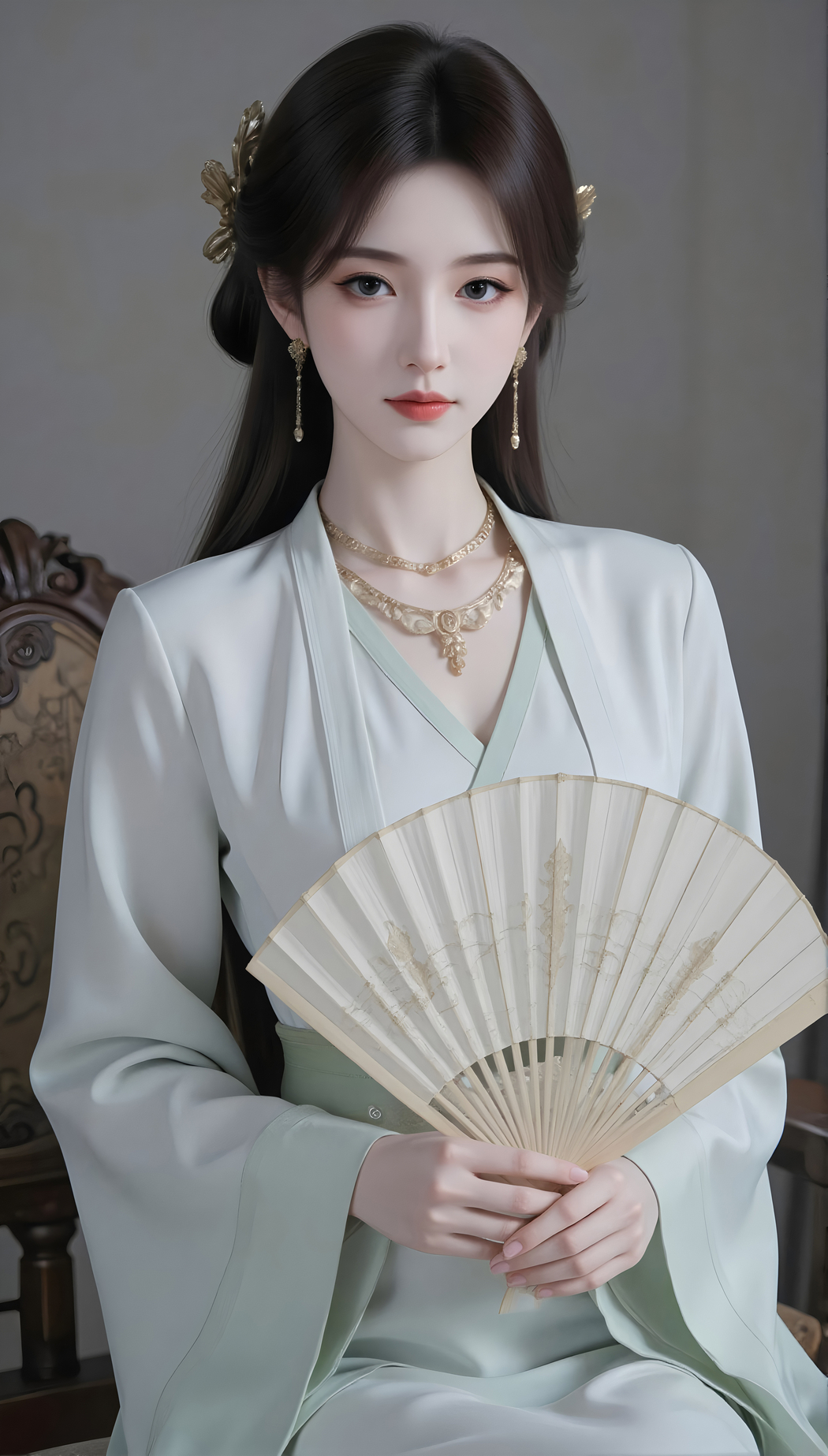 《凡人修仙传》梅凝持扇4K竖屏高清手机壁纸2183x3840下载