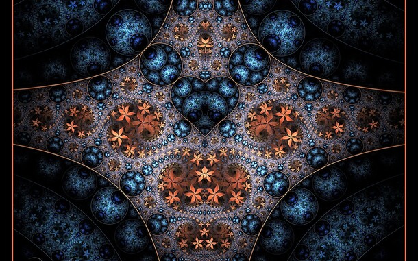 高清透明背景蓝色光效抽象梦幻壁纸设计素材PNG下载