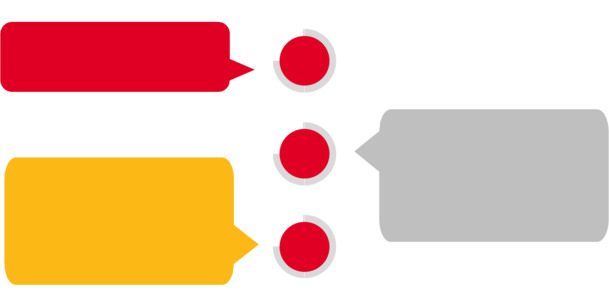 红色圆形高清透明PNG步骤装饰元素，PPT设计素材下载