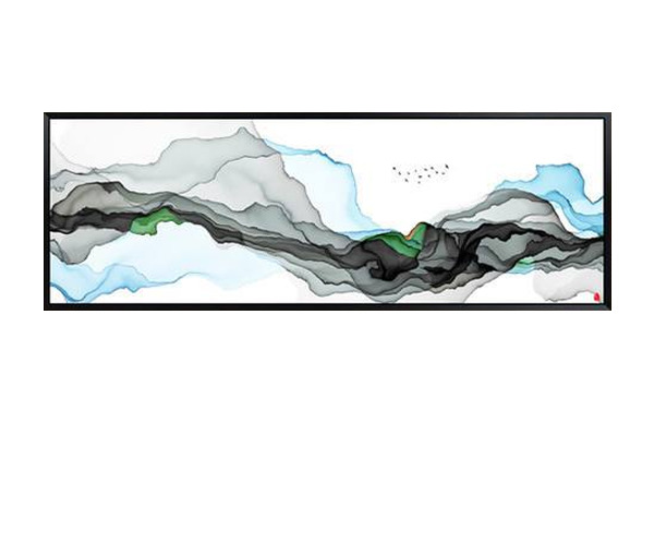 新中式家居装饰画高清PNG透明底图，含边框设计素材一键下载