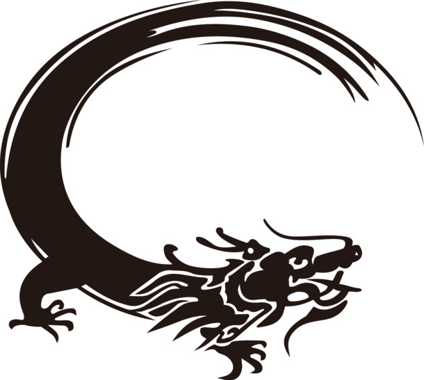 高清透明PNG格式中国传统龙凤纹饰设计素材下载