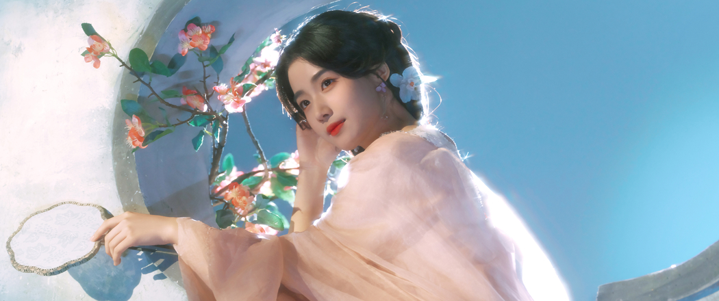 卢昱晓古风造型，唯美4K带鱼屏壁纸3440x1440高清下载