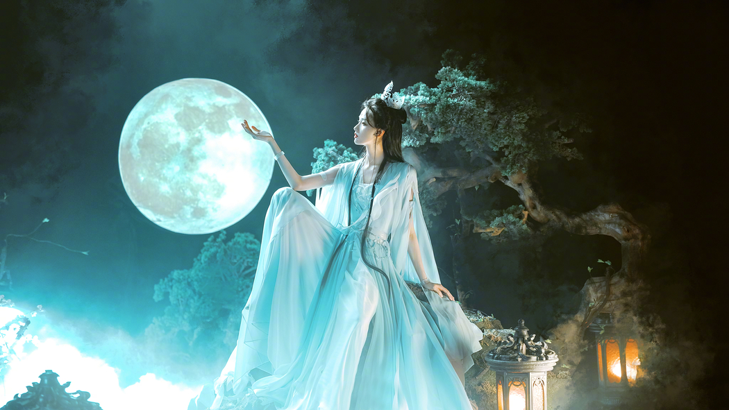 陈都灵镜花水月主题4K高清美女壁纸（3840x2160）免费下载