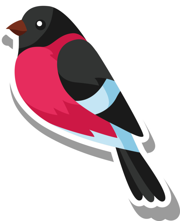 喜鹊高清透明PNG节日素材，情人节设计图片免费下载