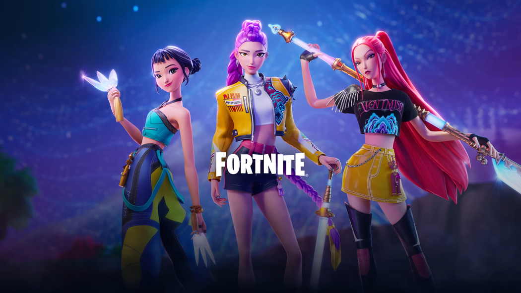 猎魔女团，Fortnite恶魔猎人4K超清游戏壁纸（3840x2160）高清下载
