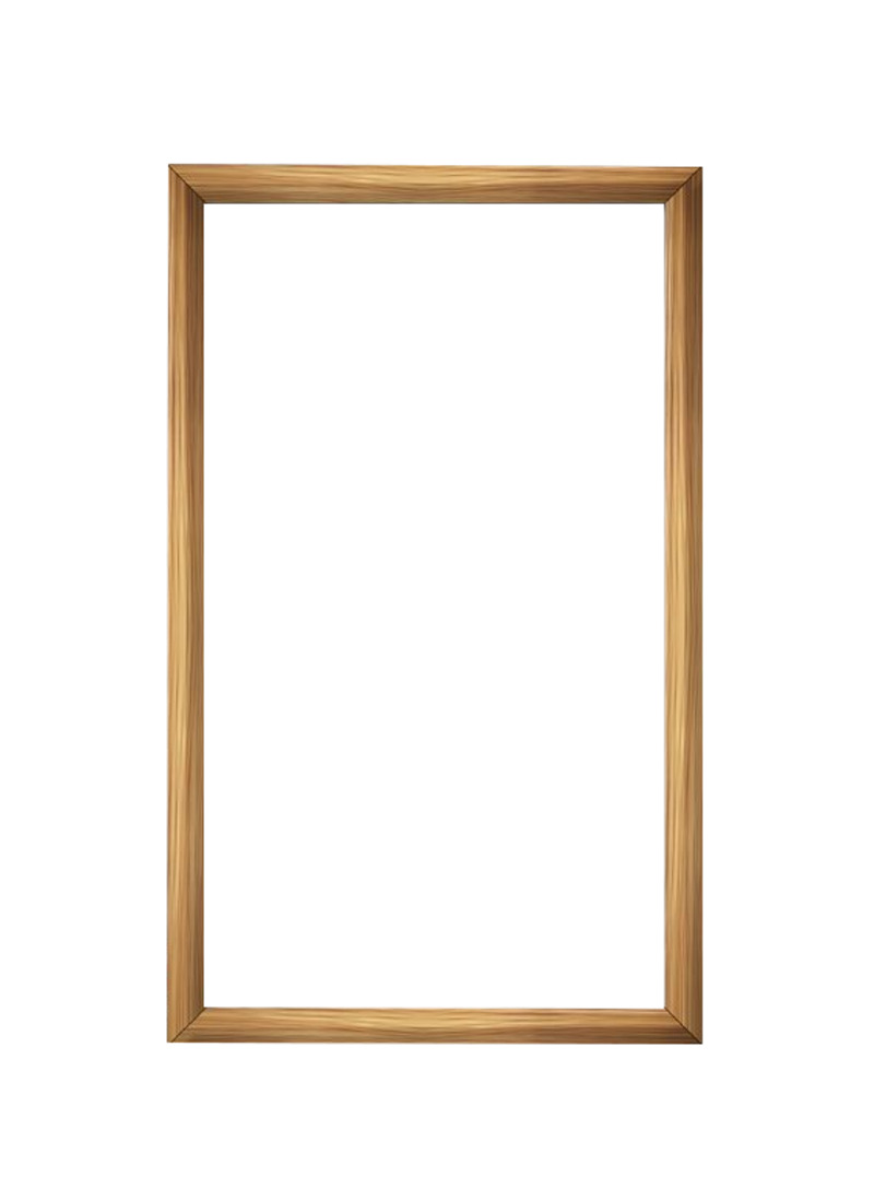 高清透明木质奖状框PNG装饰边框设计素材免费下载