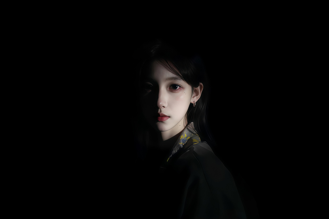 高清3000x2000光影暗黑冷艳美女壁纸，适配平板/笔记本便携设备下载