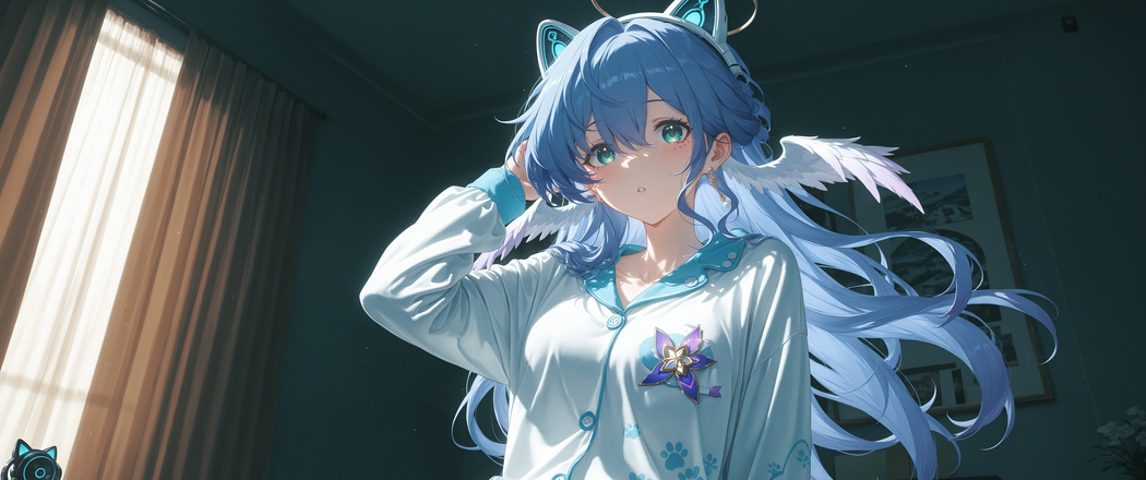 知更鸟动漫风4K高清居家服壁纸，3440x1440带鱼屏专用下载