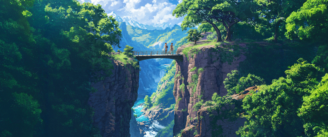 天桥4K超清3440x1440带鱼屏风景壁纸高清下载