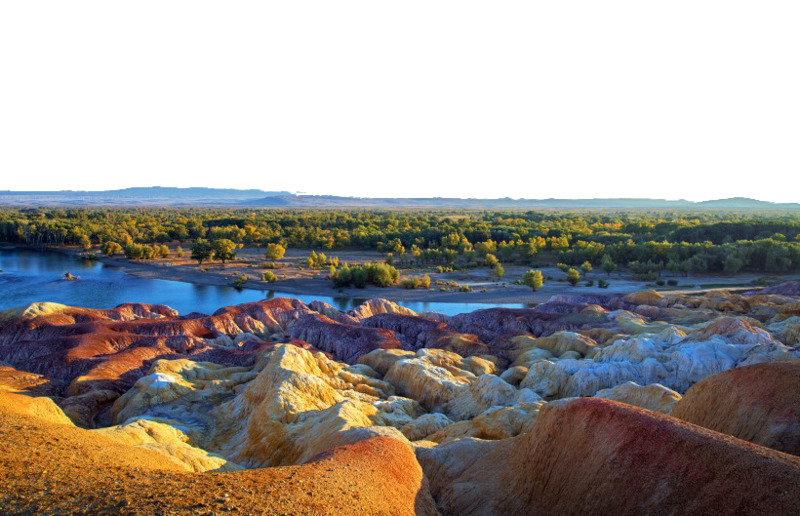 北疆绝美风景高清PNG透明底图+PSD设计素材一键下载