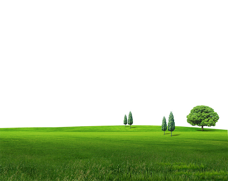 高清透明PNG素材下载，大自然农场绿草树木及动植物元素设计图