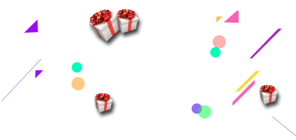 高清透明PNG漂浮几何元素PSD设计装饰素材免费下载