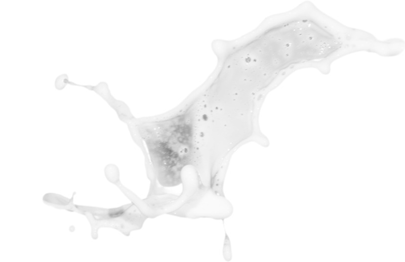 飞溅牛奶高清透明PNG漂浮彩带设计素材模板下载