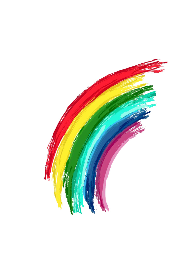 高清多彩笔刷油漆效果装饰元素，含透明PNG与PSD设计素材下载