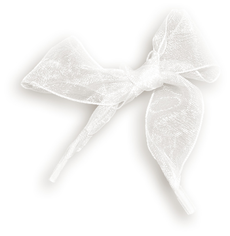 复古风白色蕾丝蝴蝶结高清透明PNG装饰素材及其他图案设计下载