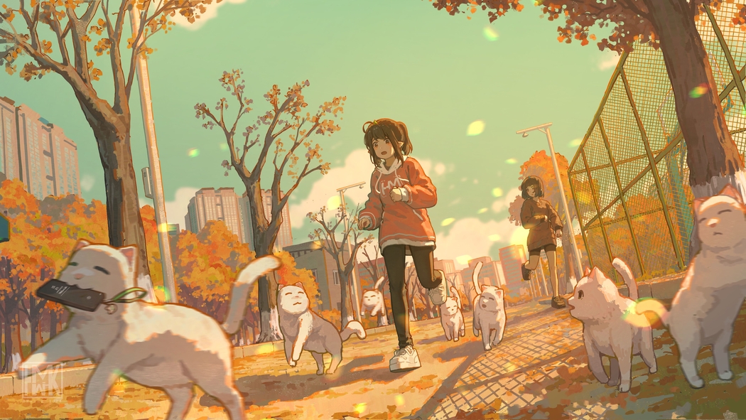 4K高清动漫壁纸,动漫女孩携猫共跑5k(5253x2955分辨率)下载 4K高清动漫壁纸,动漫女孩携猫共跑5k(5253x2955分辨率)下载