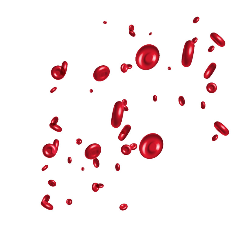 高清矢量红细胞素材，PNG透明背景与EPS特效装饰元素设计素材下载