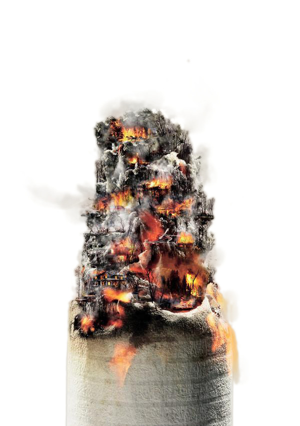 高清透明PNG抽烟主题装饰特效设计素材下载