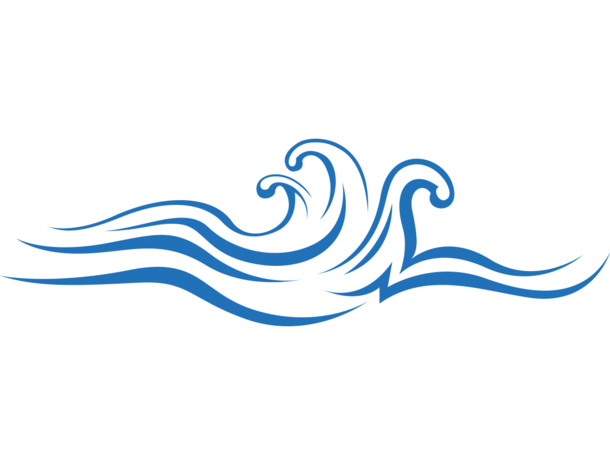 中国风蓝色水波纹高清透明PNG装饰元素图片设计素材免费下载