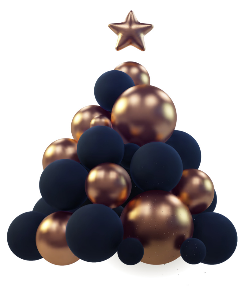 圣诞节气球高清透明PNG图片精选，节日设计素材免费下载