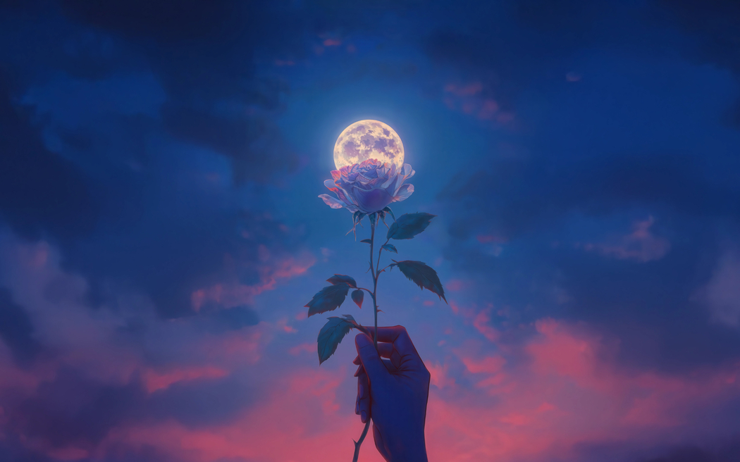 高清4K风景壁纸，月之花瓣3840x2400超清图片下载