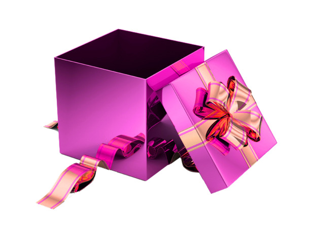 高清透明PNG节日礼盒素材，圣诞节设计图片下载