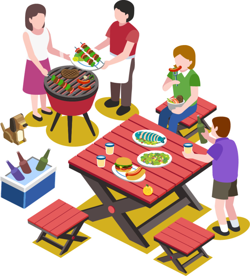 矢量手绘卡通旅游元素高清透明PNG图片设计素材免费下载